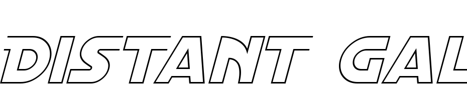 Distant Galaxy Alt Outline Italic Schrift Herunterladen Kostenlos