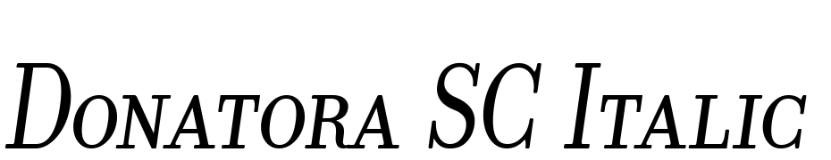 Donatora SC Italic Font Download Free