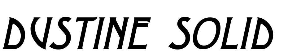 Dustine Solid Kursiv Font Download Free