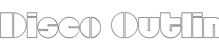 Disco Outline Regular Font Download Free