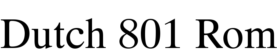Dutch 801 Roman SWA Font Download Free