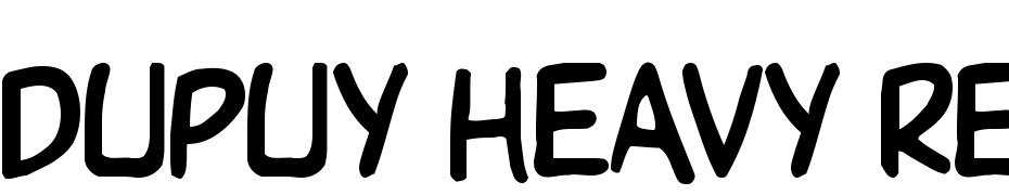 Dupuy Heavy Regular Font Download Free