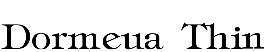 Dormeua Thin Font Download Free