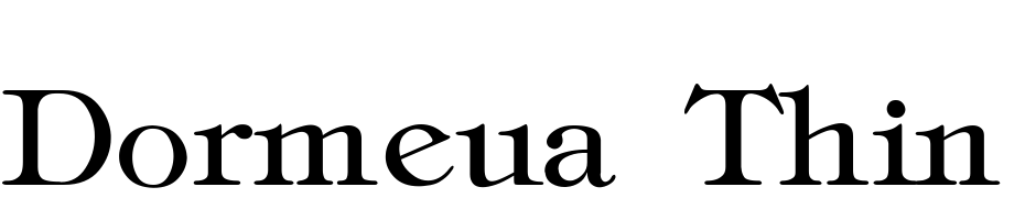 Dormeua Thin Font Download Free