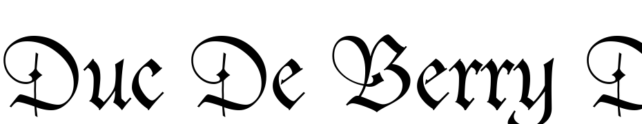Duc De Berry Dfr Font Download Free