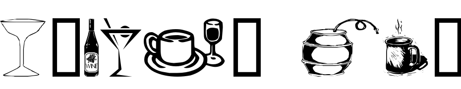 Drinks Various Font Download Free