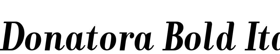 Donatora Bold Italic Font Download Free