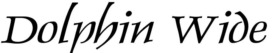 Dolphin Wide Italic Font Download Free
