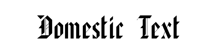 Domestic Text Font Download Free