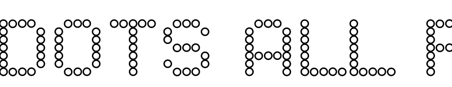 Dots All For Now Open JL Font Download Free