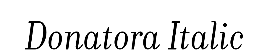 Donatora Italic Font Download Free