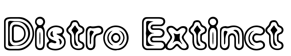 Distro Extinct Font Download Free