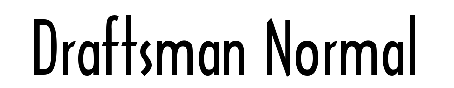 Draftsman Normal cкачати шрифт безкоштовно
