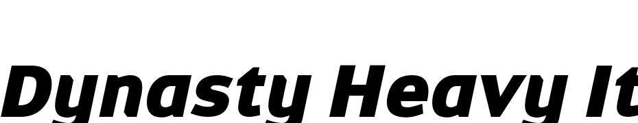 Dynasty Heavy Italic Font Download Free