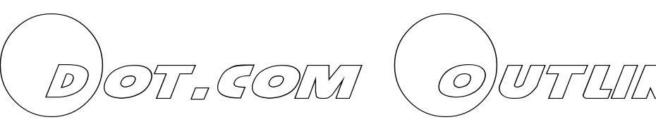 Dot.com Outline Font Download Free
