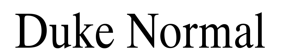 Duke Normal Font Download Free