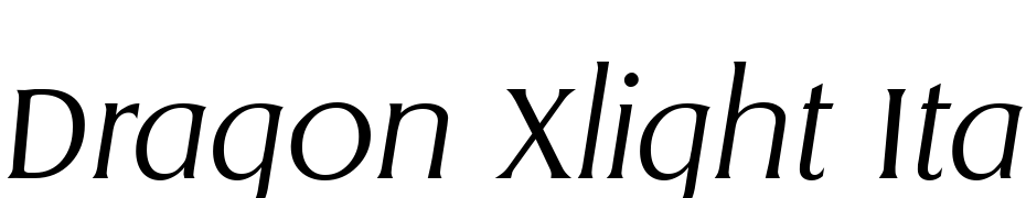Dragon Xlight Ita Font Download Free