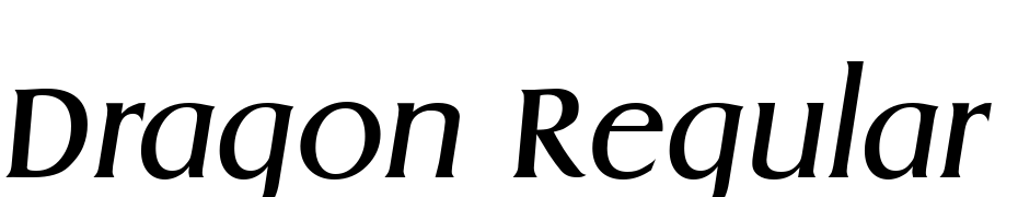 Dragon Regular Ita Font Download Free