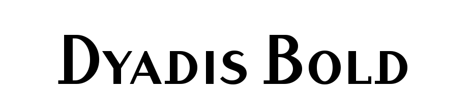Dyadis SCITC TT Bold Font Download Free
