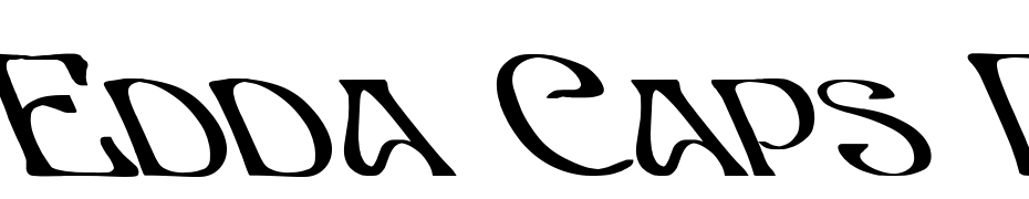 Edda Caps Lefty Bold Font Download Free
