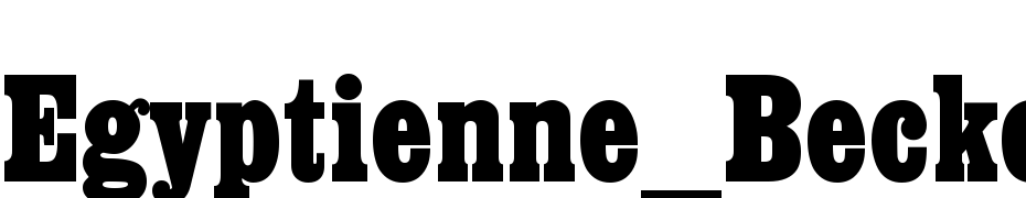 Egyptienne_Becker_Bold_Cond Font Download Free