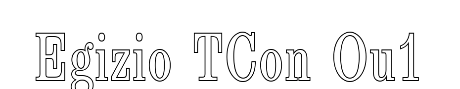 Egizio TCon Ou1 Font Download Free