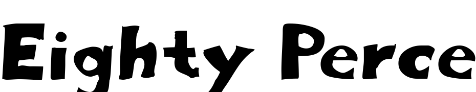 Eighty Percent Font Download Free