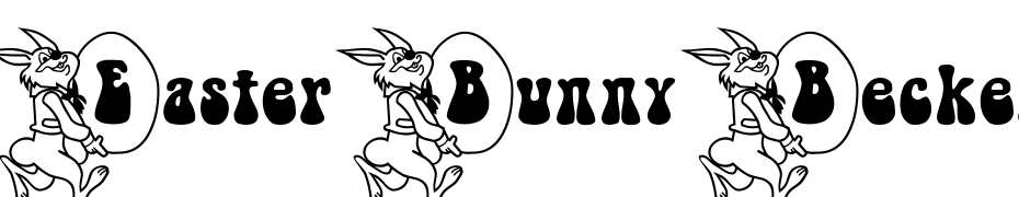 Easter Bunny Becker Font Download Free