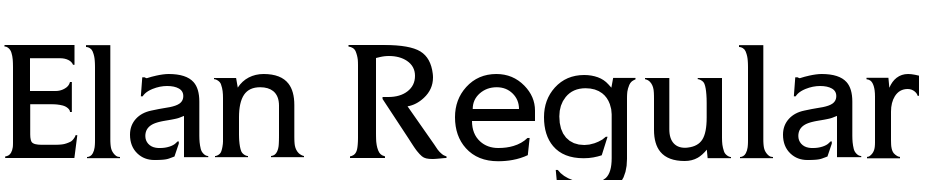 Elan Regular Font Download Free