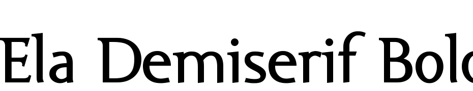 Ela Demiserif Bold PDF Font Download Free