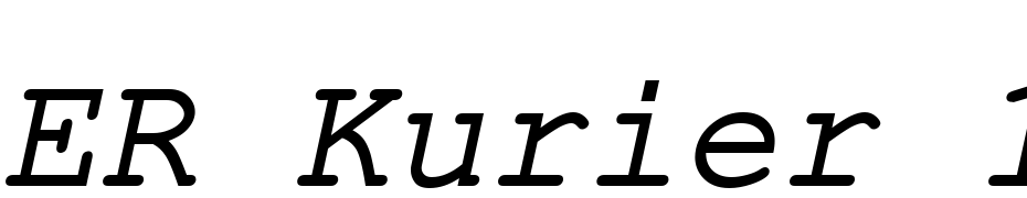 ER Kurier 1251 Italic Font Download Free