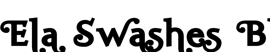 Ela Swashes Black PDF Font Download Free