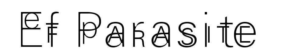 Ef Parasite Font Download Free
