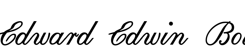 Edward Edwin Bold Font Download Free