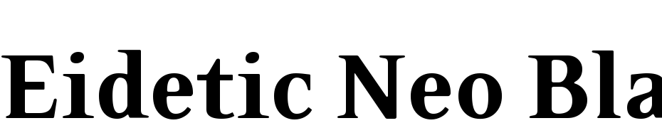 Eidetic Neo Black Font Download Free