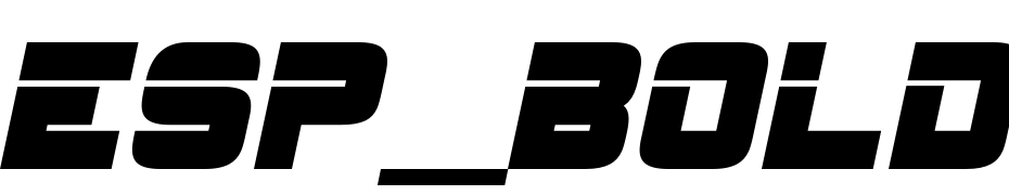 ESP_Bold_Italic Yazı tipi ücretsiz indir