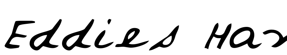 Eddies Hand Regular Font Download Free