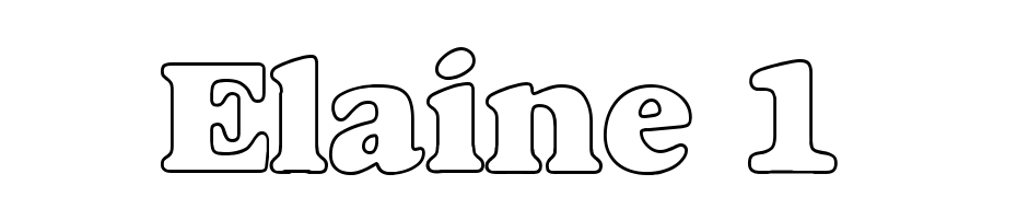 Elaine 1 Font Download Free