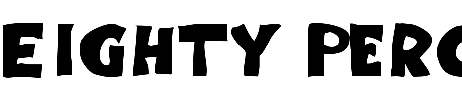 Eighty Percent Caps Font Download Free