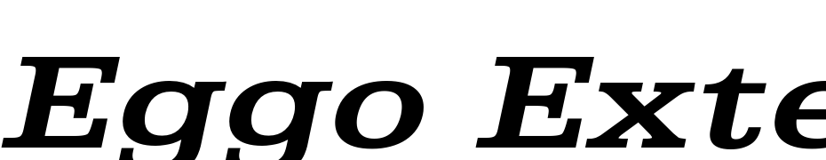 Eggo Extended Bold Italic Font Download Free