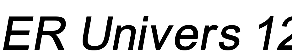 ER Univers 1251 Italic Font Download Free