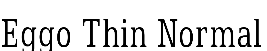 Eggo Thin Normal Font Download Free