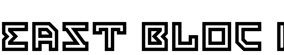 East Bloc ICG Open Font Download Free