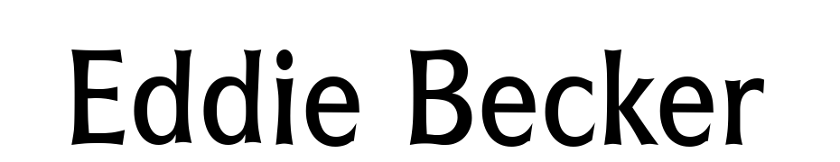 Eddie Becker Font Download Free