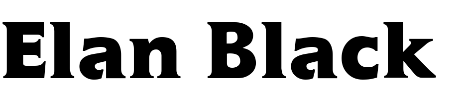 Elan Black Regular Schrift Herunterladen Kostenlos