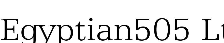 Egyptian505 Lt BT Light Font Download Free