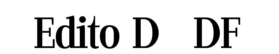Edito D PDF Font Download Free