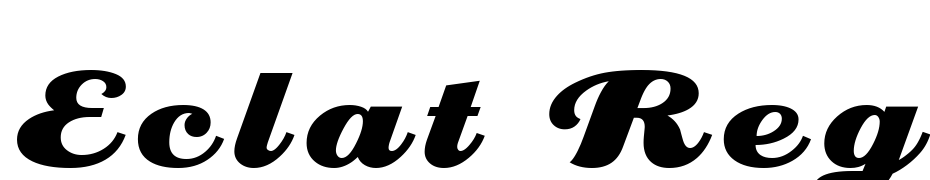 Eclat Regular Font Download Free