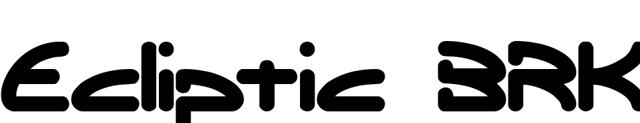 Ecliptic BRK Font Download Free