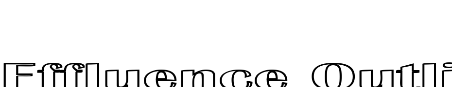 Effluence Outlined Font Download Free